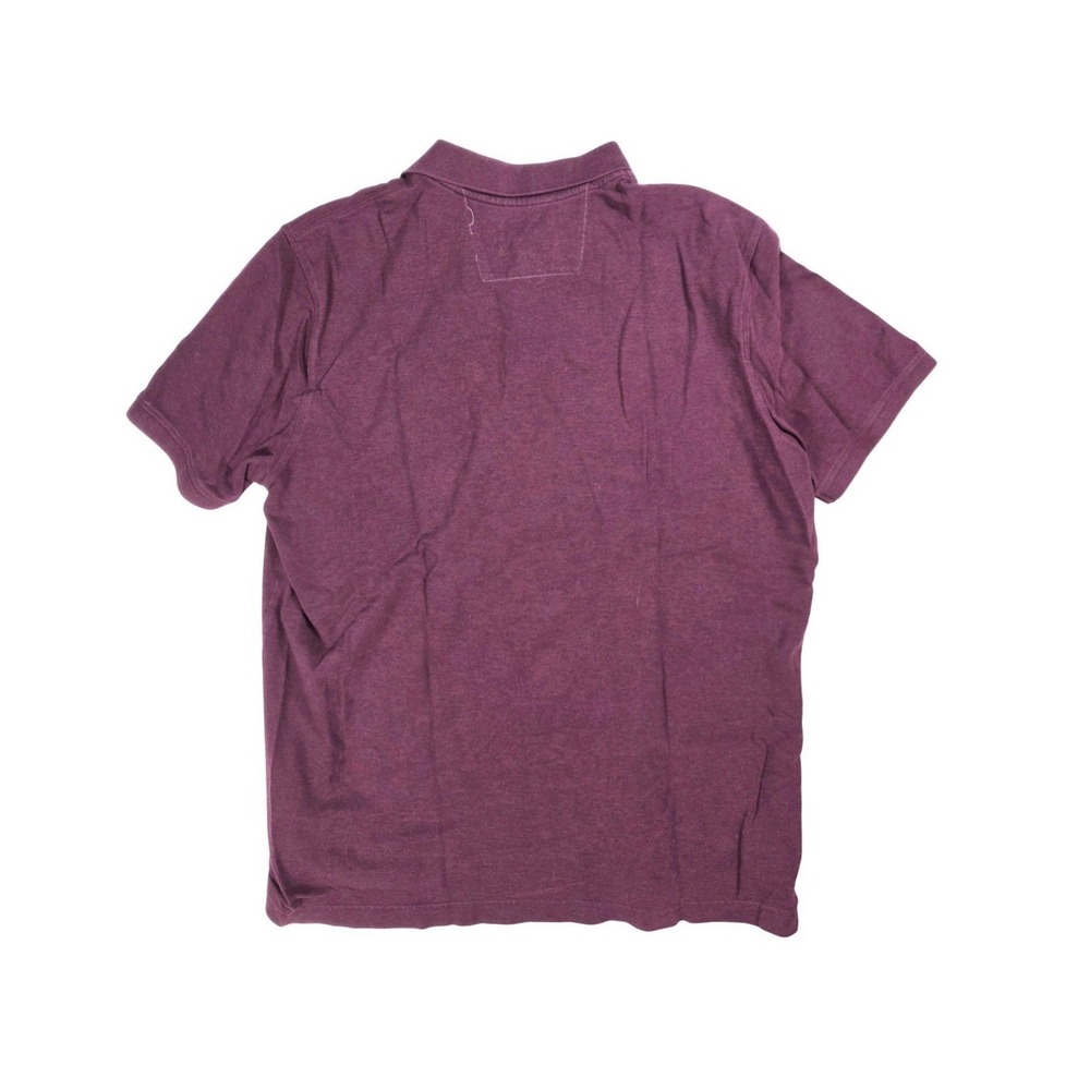 Banana Republic Standard Fit Maroon 1/4 Button Short Sleeve Polo Men's Size XL - Picture 2 of 4